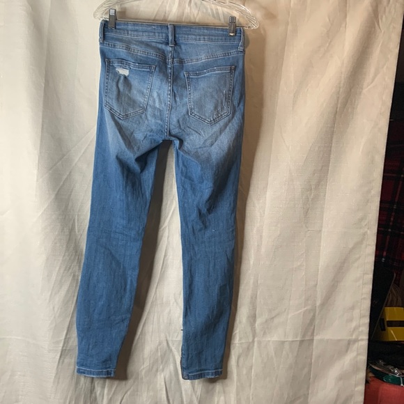 Pistola Medium Wash Distressed Ankle Zip Jeans Size 27 - Picture 6 of 13